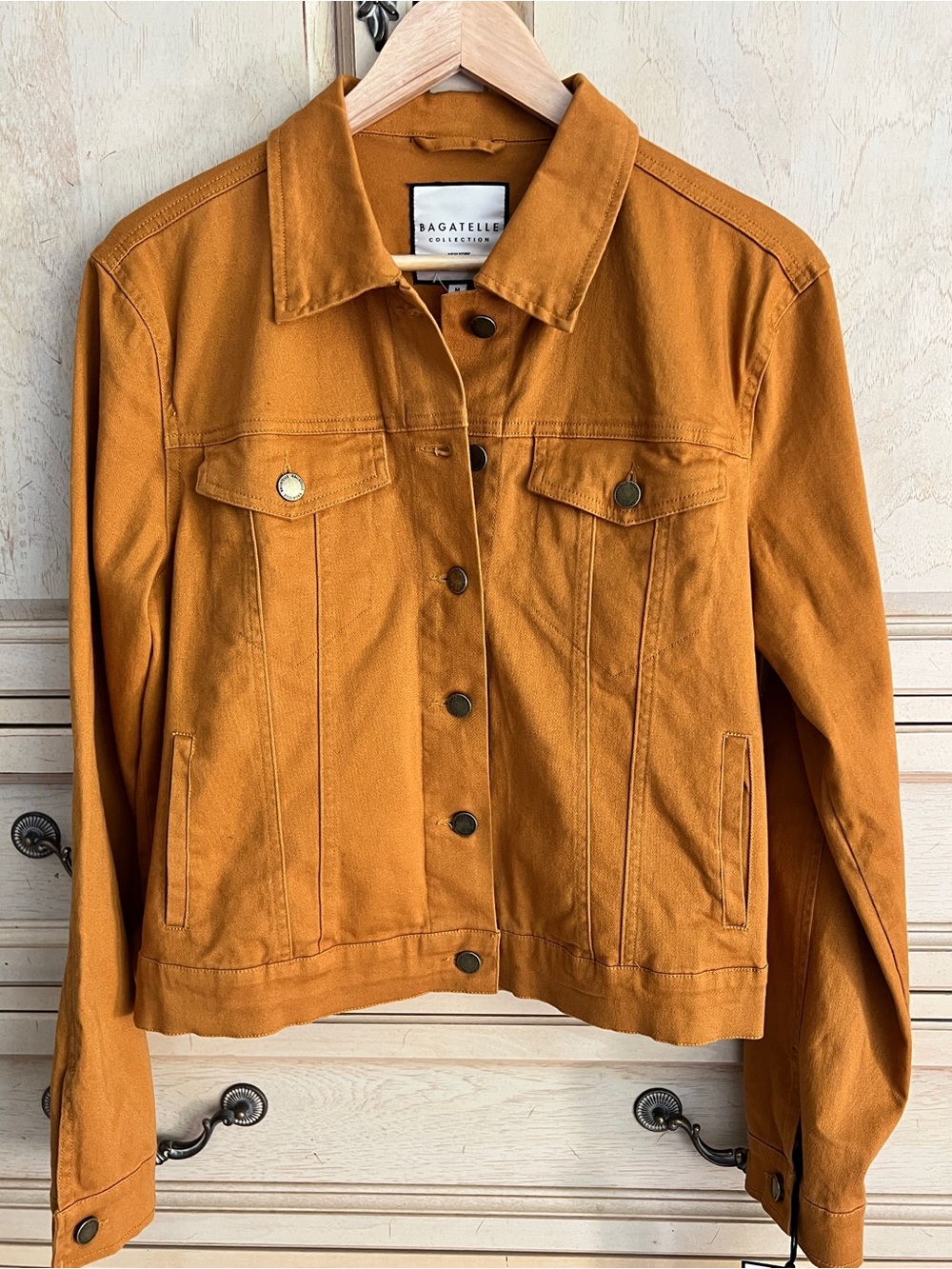 NWT Bagatelle Mustard Yellow Cotton Jean Jacket